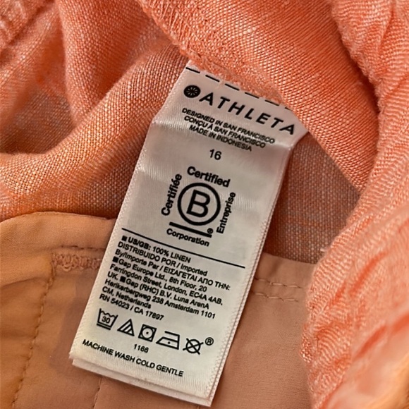 NWT Athleta Retreat Linen Jogger size 16 - Picture 11 of 13